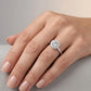 Anillo versalles Crystals Moissanita 5.0mm