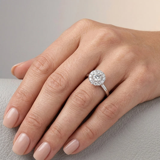 Anillo versalles Crystals Moissanita 5.0mm