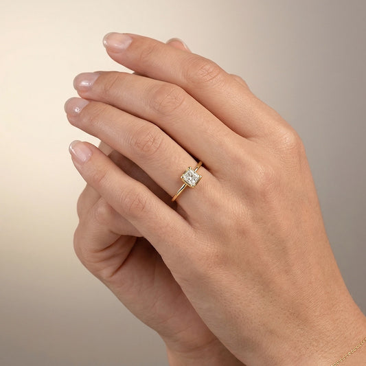 Anillo Silent Spin square - Diamond