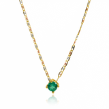 Gargantilla Escalera 3 Oros Pasante #4, elaborada en Oro 18K por Joyería Caracas, cuenta con un certificado de calidad y garantía de por vida.