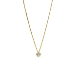Gargantilla Flor Cristales I, fabricada en oro 18k por Joyería Caracas, cuenta con un certificado de calidad y garantía de por vida.