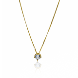 Gargantilla Mini Cubana ss 45 Pasante #5, fabricado en oro 18k por Joyería Caracas, cuenta con certificado de calidad y garantía de por vida.