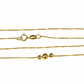 Gargantilla Veneciana Style 45 Esferas Lisas, elaborada en Oro 18K por Joyería Caracas, cuenta con un certificado de calidad y garantía de por vida.