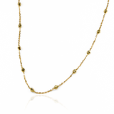 Gargantilla Facetada 45 I, fabricada en oro 18k por Joyería Caracas, cuenta con un certificado de calidad y garantía de por vida.