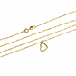 Gargantilla Venecia Style Heart, fabricado en oro 18k por Joyería Caracas, cuenta con un certificado de calidad y garantía de por vida.