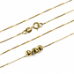 Gargantilla Veneciana 45 Amarilla, fabricada en oro 18k por Joyería Caracas, cuenta con un certificado de calidad y garantía de por vida.