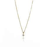 Gargantilla Destello dorado, fabricada en oro 18k por Joyería Caracas, cuenta con un certificado de calidad y garantía de por vida.