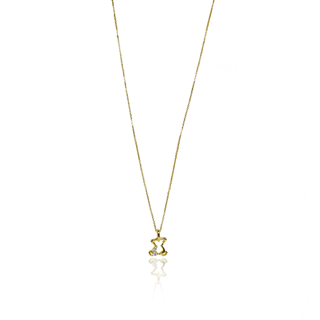 Gargantilla Destello dorado, fabricada en oro 18k por Joyería Caracas, cuenta con un certificado de calidad y garantía de por vida.