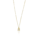 Gargantilla Destello dorado, fabricada en oro 18k por Joyería Caracas, cuenta con un certificado de calidad y garantía de por vida.