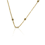 Gargantilla Special Sphere 40, fabricado en oro 18K por Joyería Caracas, cuenta con un certificado de calidad y garantía de por vida.