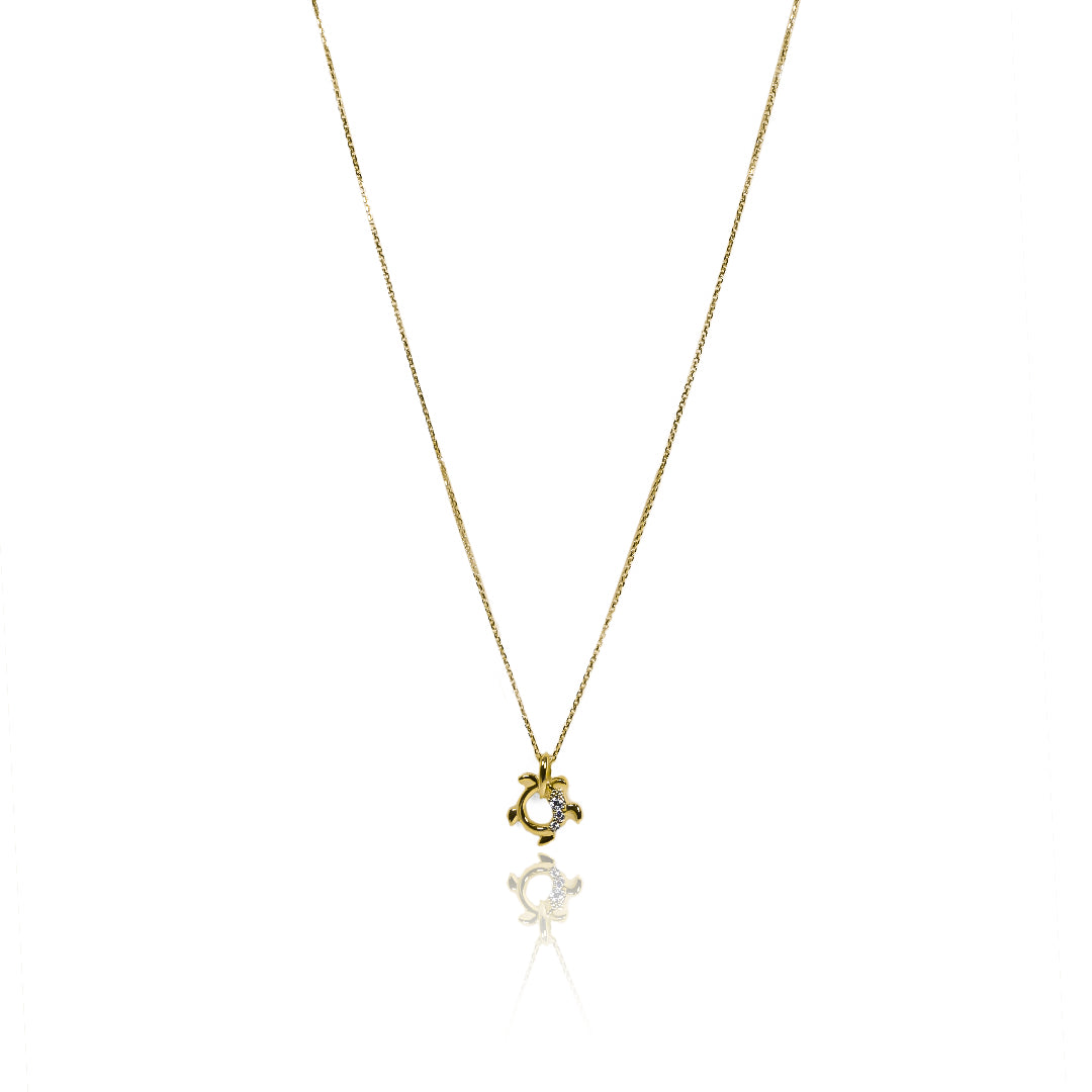 Gargantilla Sea turtle, fabricada en oro 18k por Joyería Caracas, cuenta con un certificado de calidad y garantía de por vida.