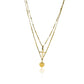 Franco Cross &amp; Heart Choker