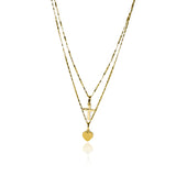 Franco Cross &amp; Heart Choker