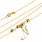 Disfruta de la elegancia eterna con nuestras gargantillas venecianas de oro 18K con letras clásicas de JC. Hechas por Joyería Caracas, son una adición exclusiva a tu colección. Con garantía de por vida, esta joya te acompaña en todas las ocasiones con su estilo y calidad incomparables.