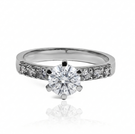 Anillo raff lover II Moissanita 5.5mm