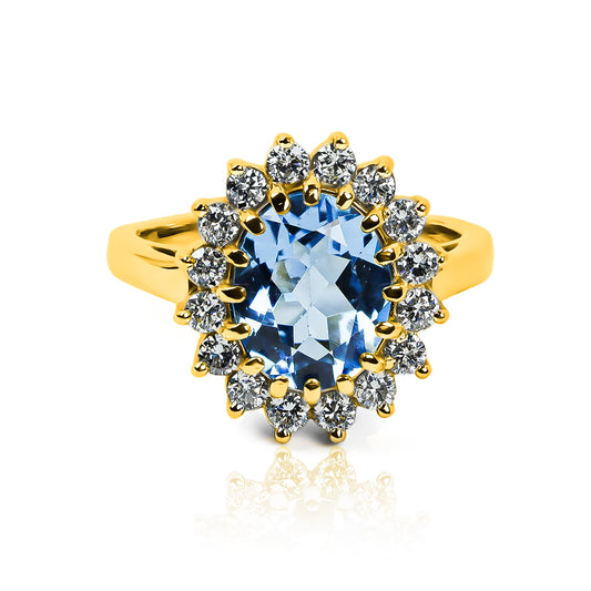 Anillo de compromiso lady tradicional de Joyería Caracas es una pieza única y exquisita, confeccionado en oro de 18 quilates con certificado de calidad.