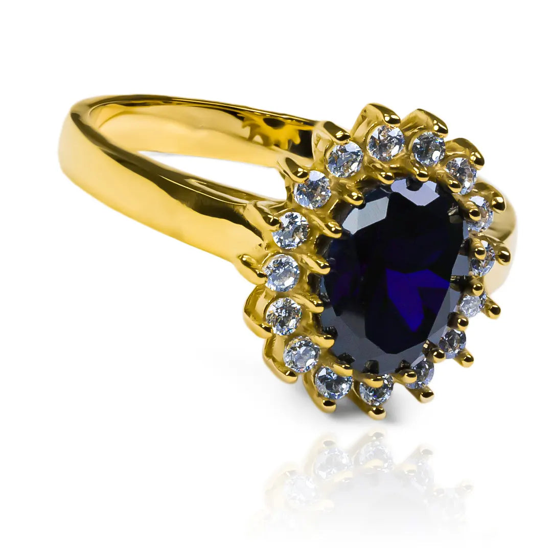 Anillo de compromiso Lady DI L B, fabricado en oro de 18 k, anillo de Joyería Caracas, viene con un certificado de calidad y garantía de por vida.