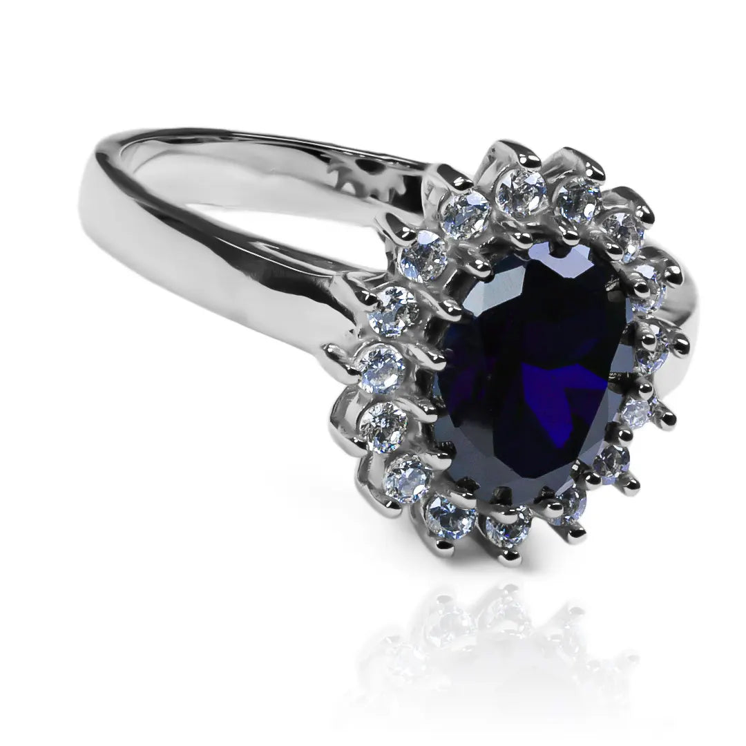 Anillo de compromiso Lady DI L B, fabricado en oro de 18 k, anillo de Joyería Caracas, viene con un certificado de calidad y garantía de por vida.