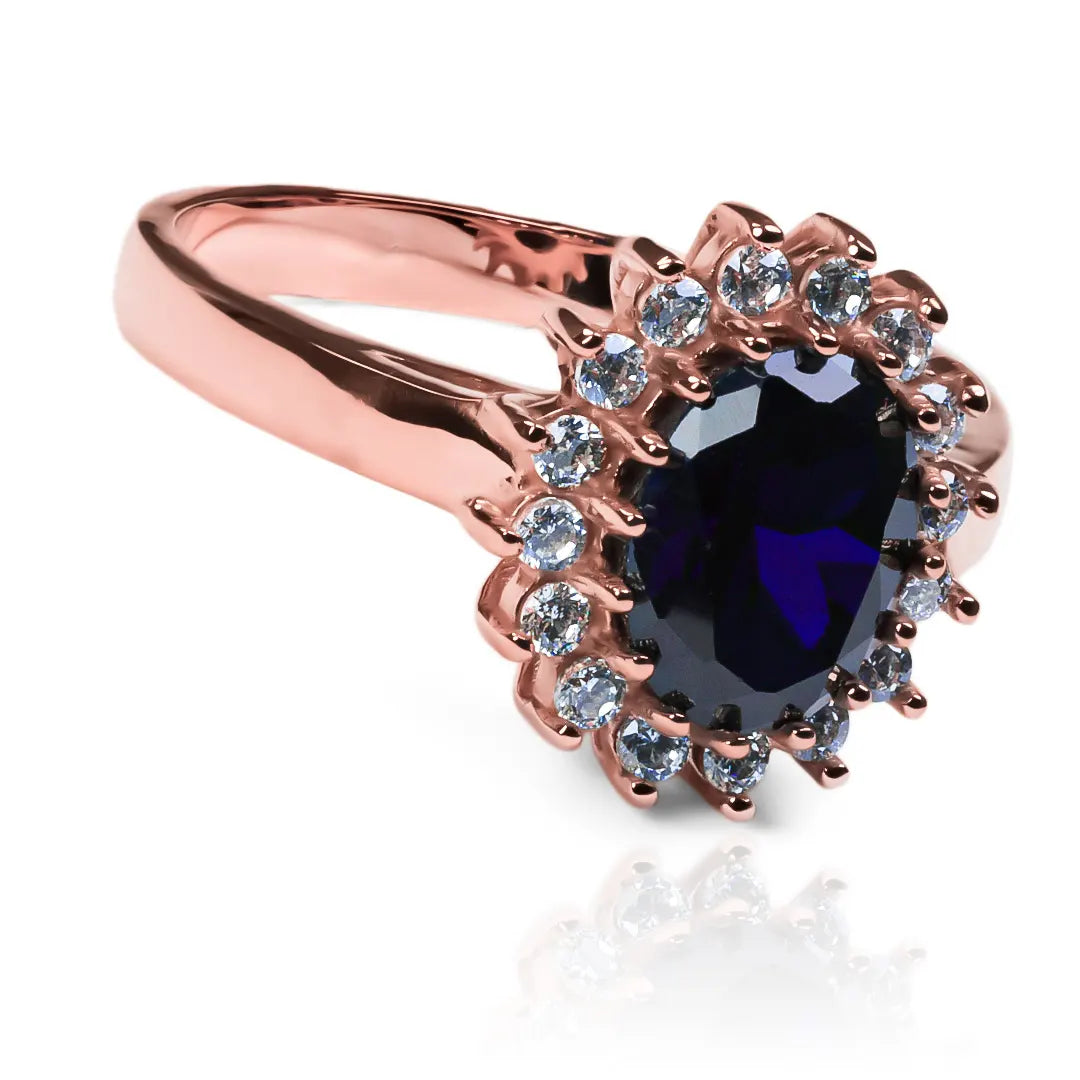 Anillo de compromiso Lady DI L B, fabricado en oro de 18 k, anillo de Joyería Caracas, viene con un certificado de calidad y garantía de por vida.