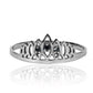 Anillo Lengua de Fuego Rose Diamante, hecho en oro 18k de Joyería Caracas, cuenta con certificado de calidad y garantía de por vida.