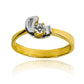Anillo de compromiso onda bicolor es el símbolo perfecto del amor eterno. Diseñado por Joyería Caracas, en oro de 18 k y viene con un certificado de calidad y garantía para toda la vida.