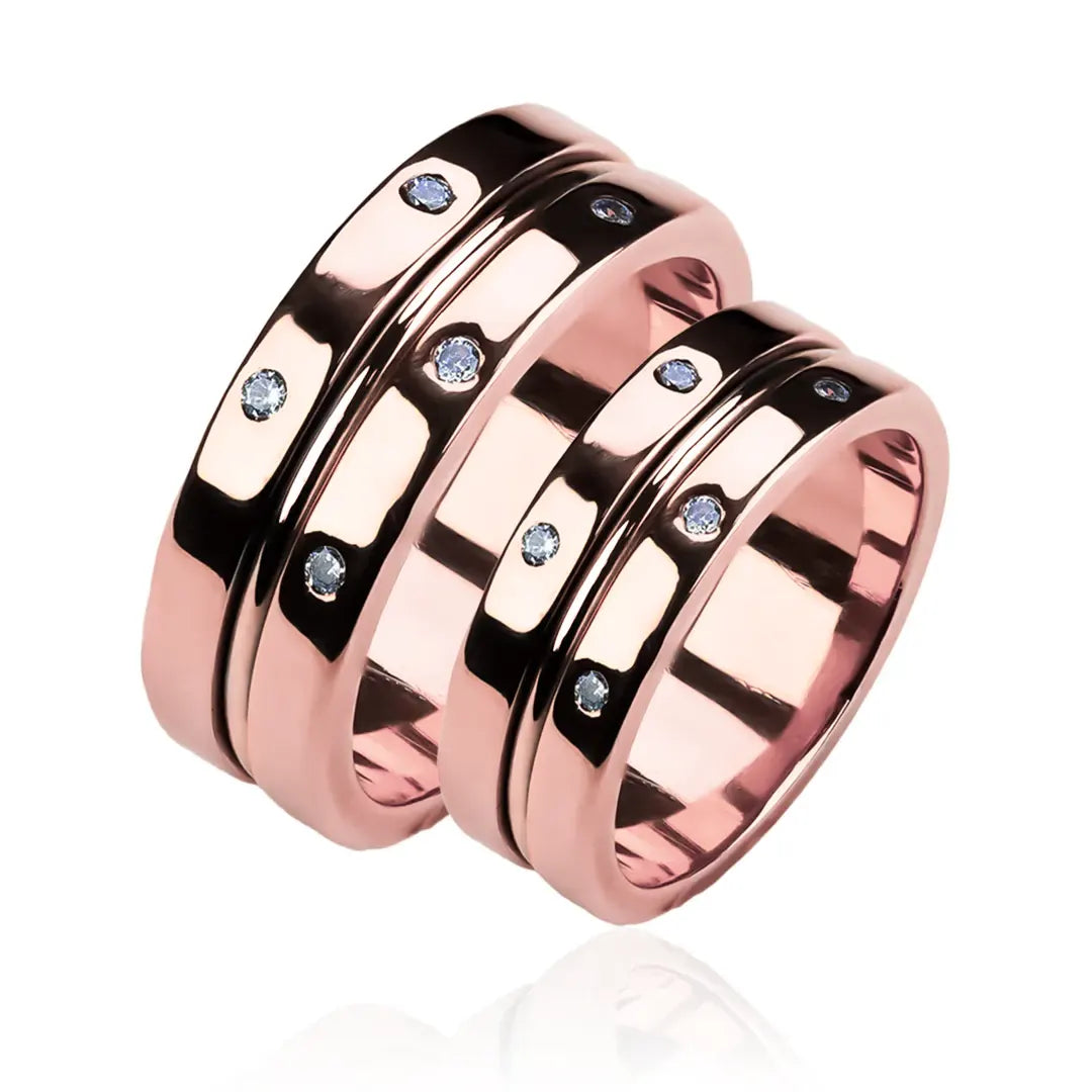 Argollas de matrimonio Paisa Style, fabricados en oro de 18k por Joyería Caracas, viene con certificado de autenticidad y garantía de por vida.