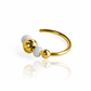 Piercing Bola Facetada, fabricado en oro 18K por Joyería Caracas, cuenta con certificado de calidad y garantía de por vida.