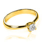 Anillo pirámide square, fabricado por Joyería Caracas en oro 18k y viene con certificado de calidad y garantía de por vida.