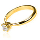Anillo pirámide square, fabricado por Joyería Caracas en oro 18k y viene con certificado de calidad y garantía de por vida.