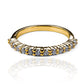 Anillo de compromiso duo aglove JC. Hecho con oro 18k en Joyería Caracas de la más alta calidad y con un certificado de calidad y garantía para toda la vida.