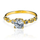 Anillo de compromiso duo fashion garde. Hecho en Joyería caracas con oro 18k y certificado de calidad para una vida de belleza.