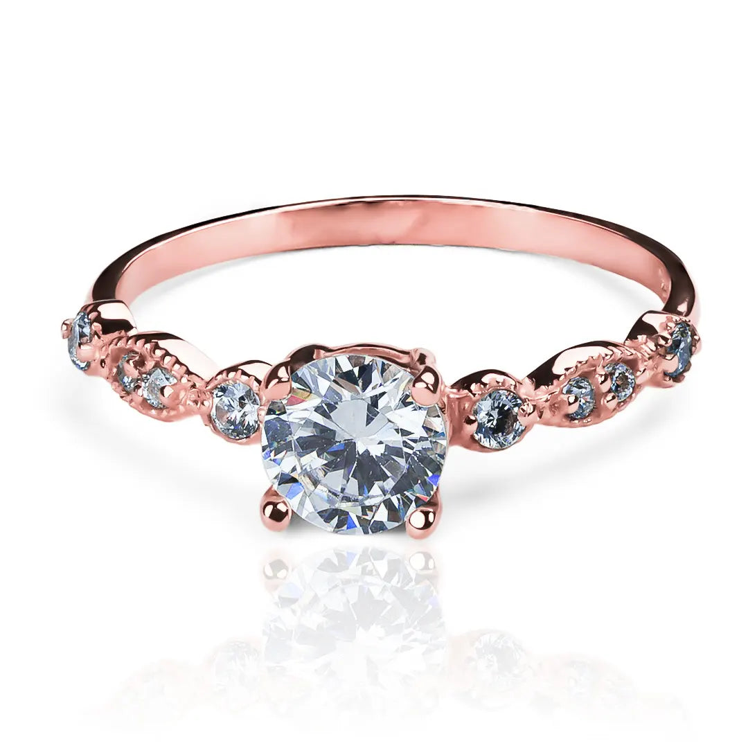 Anillo de compromiso duo fashion garde. Hecho en Joyería caracas con oro 18k y certificado de calidad para una vida de belleza.