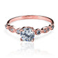 Anillo de compromiso solitario Fashion Garden de la Joyería Caracas. Confeccionado en exquisito oro de 18k con certificado de calidad.