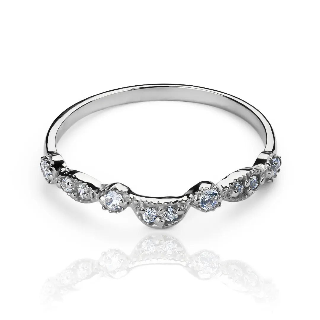 Anillo de compromiso duo fashion garde. Hecho en Joyería caracas con oro 18k y certificado de calidad para una vida de belleza.