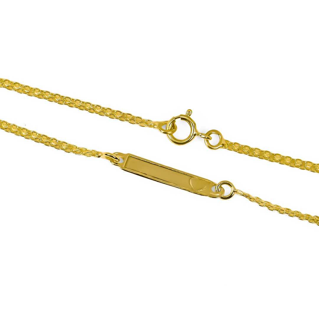 Pulsera Bismarck corazón alto S. Elaborada en Oro 18K por Joyería Caracas, con garantía para toda la vida.