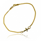 Pulsera Bismarck cruz M fabricada en Oro 18K por Joyería Caracas, cuenta con un certificado de calidad y garantía para toda la vida.