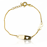 Pulsera Corazón calado infinito I en Oro 18K. Hecha por Joyería Caracas, esta pulsera es sinónimo de sofisticación y calidad. Con garantía para toda la vida.