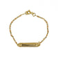 Pulsera Escalera 3 Oros Square. Confeccionada en oro 18K y diseñada por Joyería Caracas. Además, cuenta con una garantía para toda la vida.