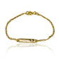 Pulsera Escalera 3 Oros - corazón alto. Hecha de oro 18K y disponible en Joyería Caracas. Con garantía para toda la vida.