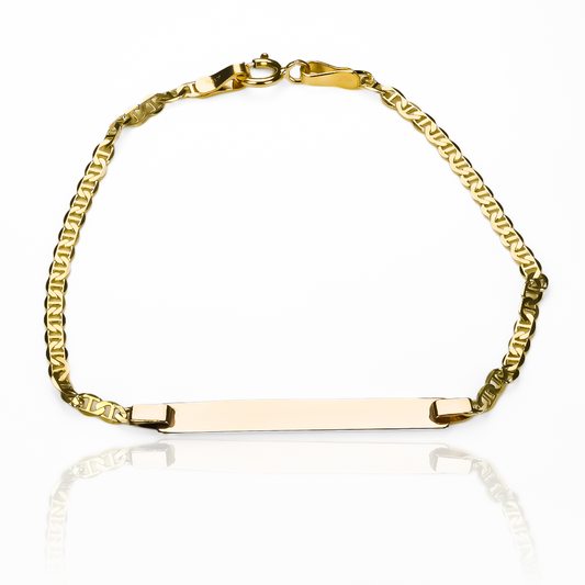 Pulsera Escalera estilo avión de Oro 18K de Joyería Caracas. Con garantía de por vida, esta pulsera es un símbolo de lujo y exclusividad.