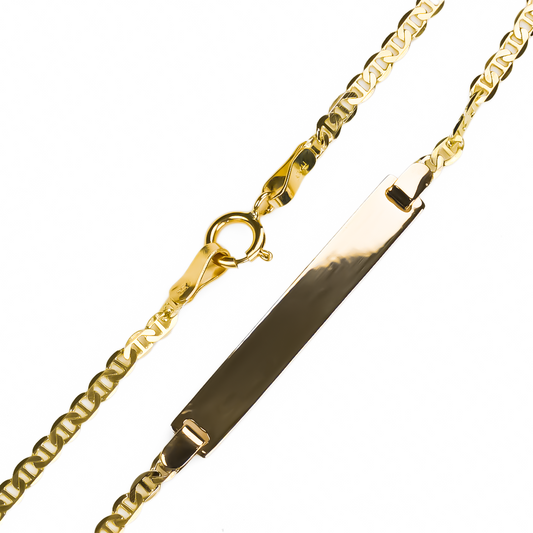 Pulsera Escalera estilo avión de Oro 18K de Joyería Caracas. Con garantía de por vida, esta pulsera es un símbolo de lujo y exclusividad.