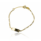 Pulsera Esclava plana cubana 3x1 I de Joyería Caracas. Fabricada en Oro 18K y con garantía de por vida.