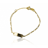 Pulsera Esclava plana cubana 3x1 I de Joyería Caracas. Fabricada en Oro 18K y con garantía de por vida.