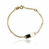 Pulsera esclava plana cubana I es una verdadera joya de la exclusiva Joyería Caracas. Hecha de oro 18K. Además, cuenta con garantía para toda la vida.
