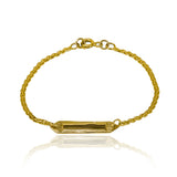 Pulsera Square Bismarck ss, hecha con oro de 18K que brilla con sofisticación. Diseñada por Joyería Caracas, esta pieza exclusiva viene con una garantía de por vida.