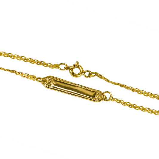 Pulsera Square Bismarck ss, hecha con oro de 18K que brilla con sofisticación. Diseñada por Joyería Caracas, esta pieza exclusiva viene con una garantía de por vida.