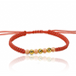 Pulsera Esferas Facetadas #4 x 3 de Joyería Caracas está elaborada en oro 18k con hilo coreano y bisutería de calidad. Viene con garantía de por vida y sin costo adicional.