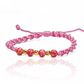 Pulsera Esferas Facetadas #4 x 3 de Joyería Caracas está elaborada en oro 18k con hilo coreano y bisutería de calidad. Viene con garantía de por vida y sin costo adicional.