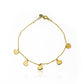 Pulsera Corazones planos