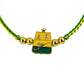 Pulsera Atlético AB Campeón elaborada por Joyería Caracas en oro 18k, con detalles en hilo coreano y bisutería de calidad, cuenta con garantía de por vida.